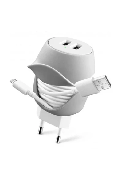 Cellularline Twister Charger Dual 10W 2.1A Seyahat Şarj Aleti