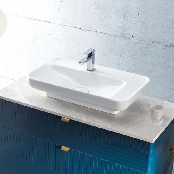Turkuaz Cerastyle Lal Lavabo 80x42 cm
