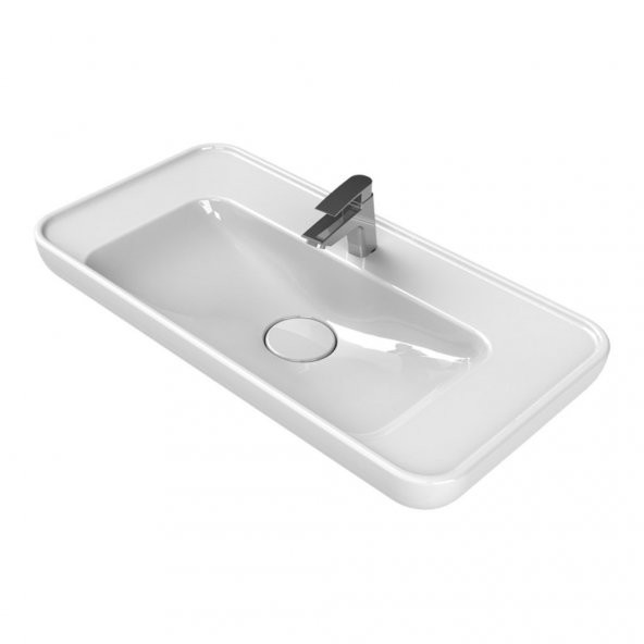Turkuaz Cerastyle Lal Lavabo 80x42 cm - 4
