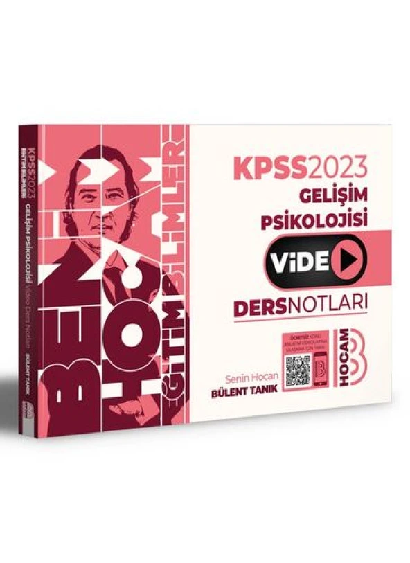 2024 Benim Hocam KPSS Eğitim Bilimleri Gelişim Psikolojisi Video Ders Notları