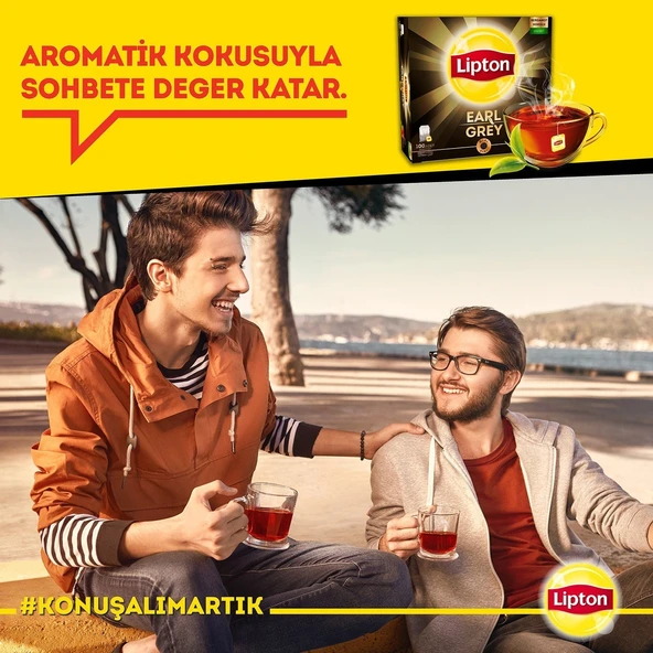 Lipton Earl Grey Süzen Poşet Bergamot Aromalı Siyah Çay 100lü - 3