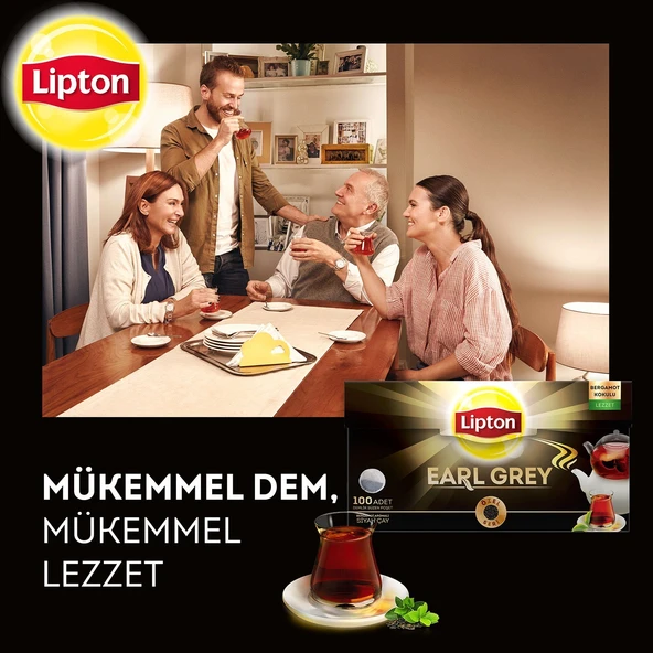 Lipton Earl Grey 3.2 gr 100lü Demlik Poşet Çay - 4