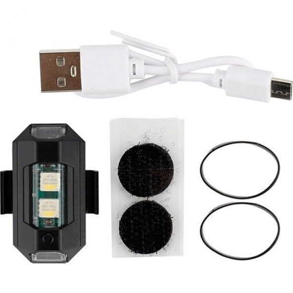 Mini Kablosuz Çakar Lamba Kablosuz 7 Renk Çakarlı Lamba LED Araba Motosiklet Bisiklet Drone - 3