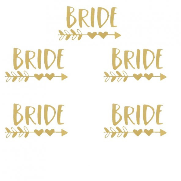 Bride Altın (Gold) Dövme - 5 Adet