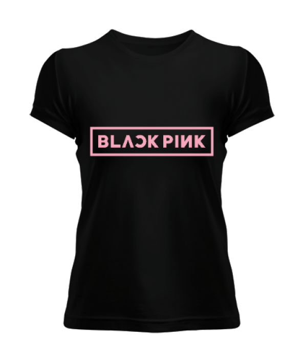 Blackpink Kpop Baskılı Siyah Kadın Tişört