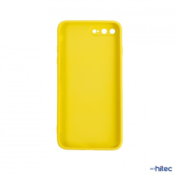 ScHitec Deluxe İphone 7 Plus Mat Kılıf Sarı - Resim 2
