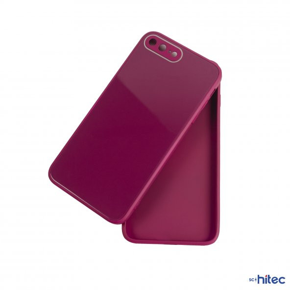 ScHitec Deluxe İphone 7 Plus Mat Kılıf Mor - 3