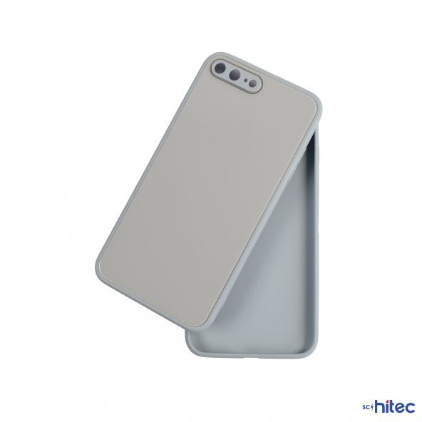 ScHitec Deluxe İphone 7 Plus Mat Kılıf Buz Mavisi - Resim 3