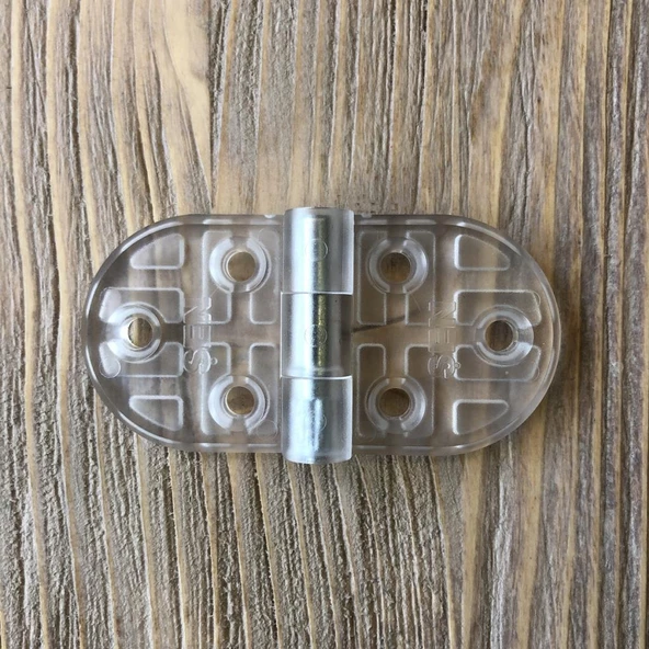 Plastik Oval Menteşe 7cm - 2 Adet - 4