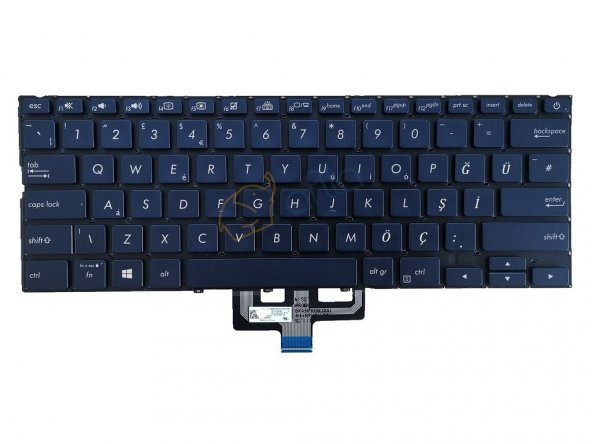 Asus UX433F, UX433Fa, UX433Fn Notebook Klavye Siyah TR Backlit
