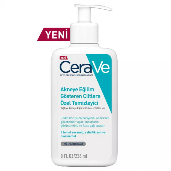 CeraVe Akneye Eğilim Gösteren Ciltlere Özel Temizleyici 236 ML - 2