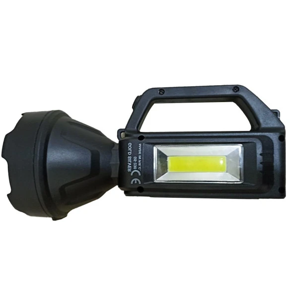 Gold Silver GS230 Şarjlı USB Led El Feneri Kamp Spor Lambası 7 W - Resim 3