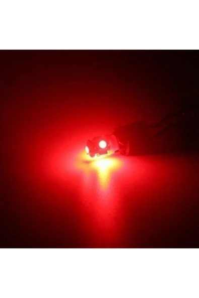 4 Adet 12v T10 Led Fariçi T10 Led Ampul Park Ampulü Kırmızı Renk - 3