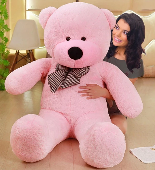Peluş Ayı 120 cm Papyonlu Sevimli Ayı - Sevgiliye En Özel Hediye - 11