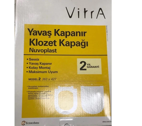VitrA 121 003 909 Yavaş Kapanır Klozet Kapağı - 2