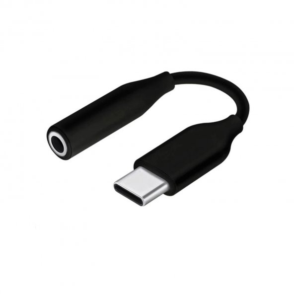 Winex UC10 Type-C to 3.5mm Jack Dönüştürücü Adaptör Siyah