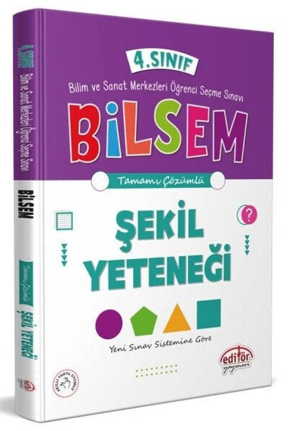 Editör Yayınları 4. Sınıf Bilsem Hazırlık Şekil Yeteneği Tamamı Çözümlü