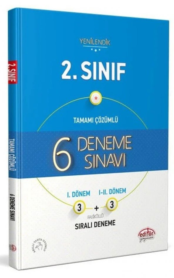 Editör Yayınları 2. Sınıf (3+3) 6 Deneme Sınavı Tamamı Çözümlü