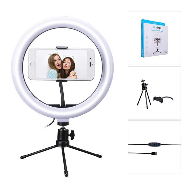 S-Link Sl-Sf200 Telefon Tutuculu 10 Tiktok Youtuber Led Işığı - 2