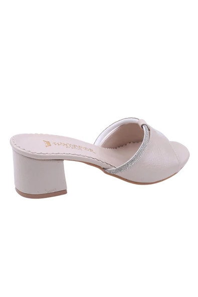 Whipper By Güven 2464 Taşlı  Kare Topuk  Bayan Terlik - Resim 8