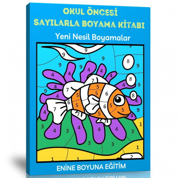 Okul Öncesi Sayılarla Boyama Kitabı - 1