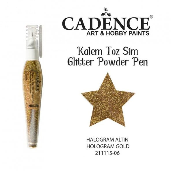 Cadence Kalem Toz Sim - Halogram Altın