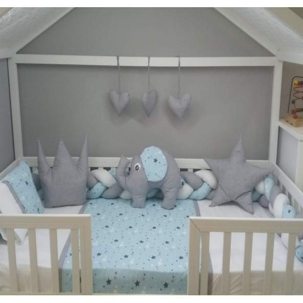 Bonibos Poly Montesöri Uyku Seti 90x190 Mavi