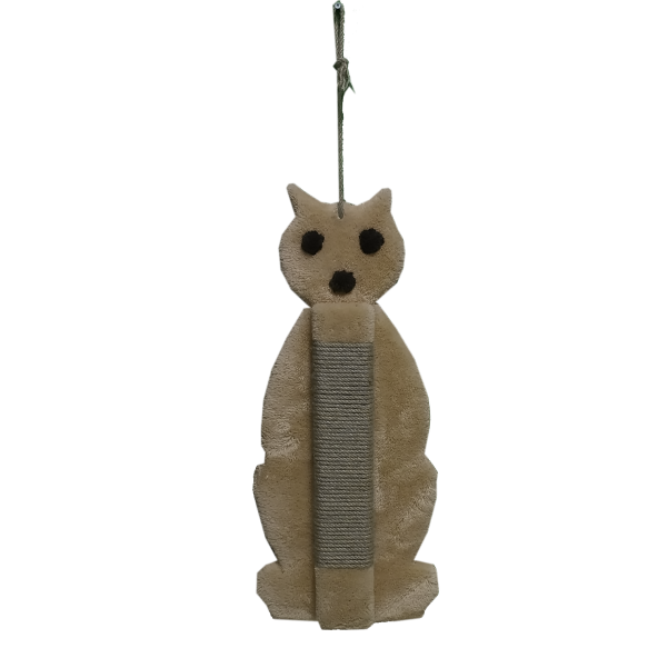 Kedi Temalı Tırmalama Tahtası Açık Kahve