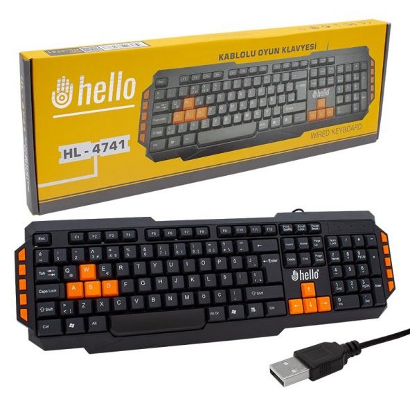 Hello Kablolu Oyuncu Gaming Klavye HL-4741