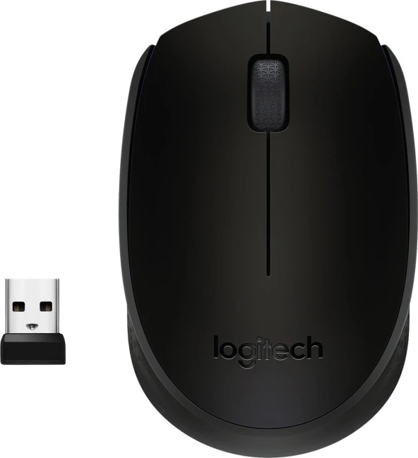 Logitech M171 USB Alıcılı Kablosuz Kompakt Mouse - Siyah