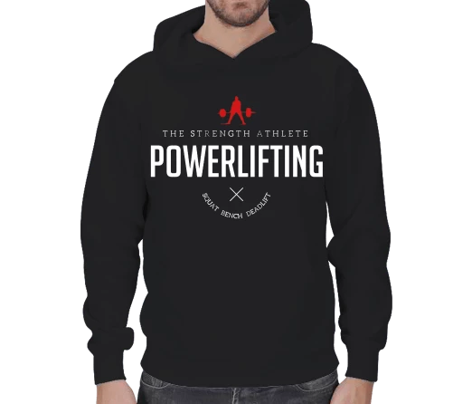 Powerlifting Erkek Kapşonlu