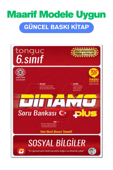6. Sınıf Dinamo Sosyal Bilgiler Soru Bankası - Tonguç Yayınları