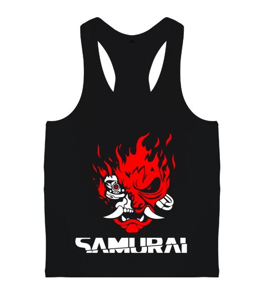 Cyberpunk Samurai Sporcu Atleti Erkek Body Gym Atlet