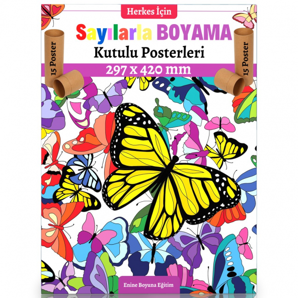 Sayılarla Boyama Posterleri (Kutulu 25 POSTER)