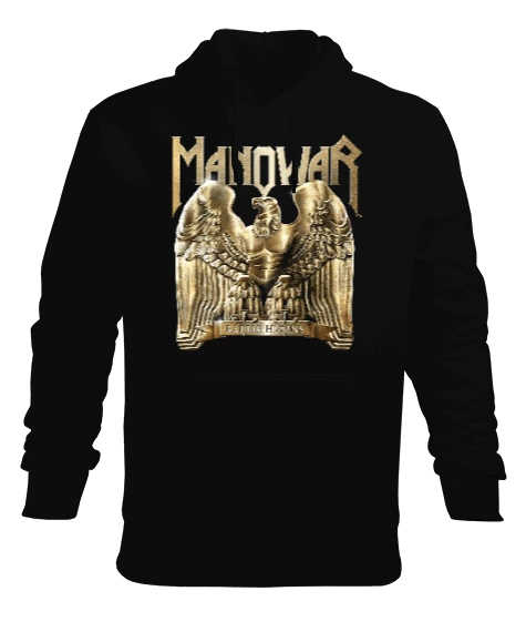 Manowar Erkek Kapüşonlu Hoodie Sweatshirt