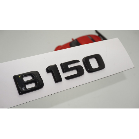 B 150 Bagaj Parlak Siyah ABS 3M 3D Yazı Logo