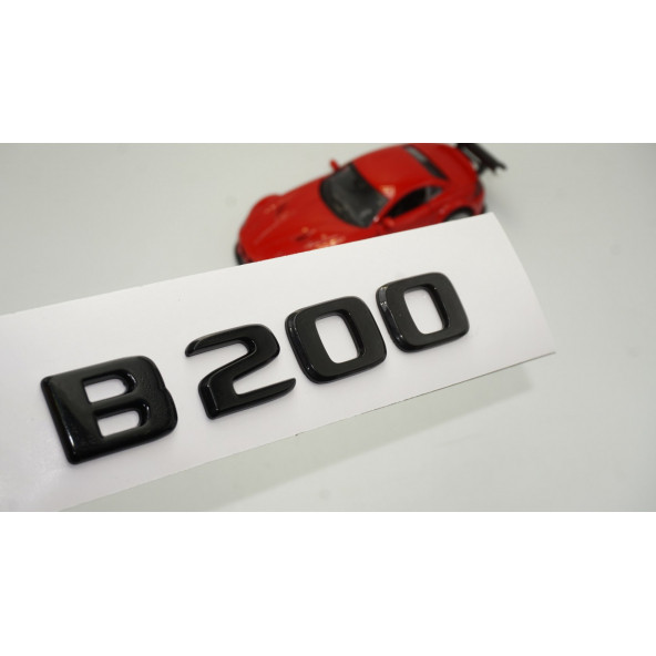 B 200 Bagaj Parlak Siyah ABS 3M 3D Yazı Logo