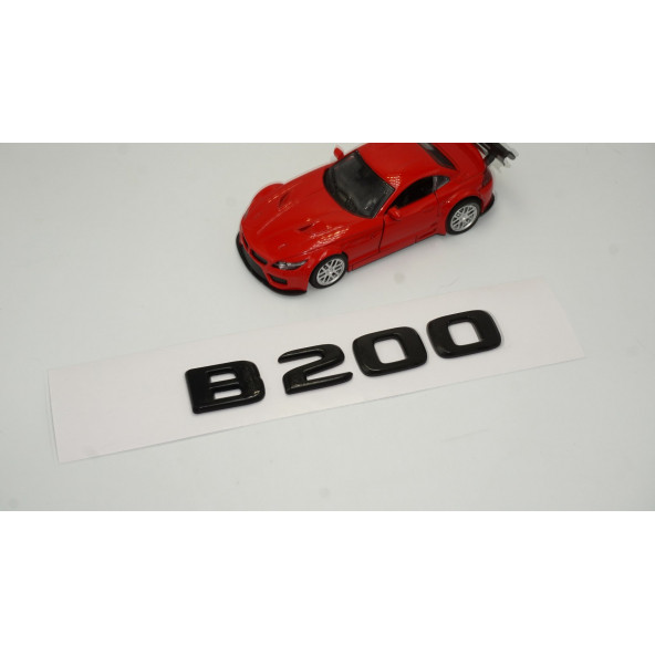 B 200 Bagaj Parlak Siyah ABS 3M 3D Yazı Logo - 2