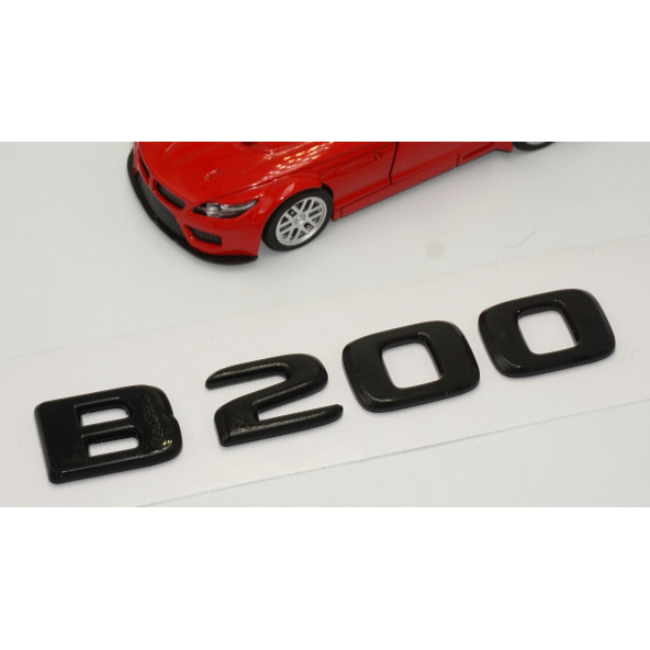 B 200 Bagaj Parlak Siyah ABS 3M 3D Yazı Logo - 3