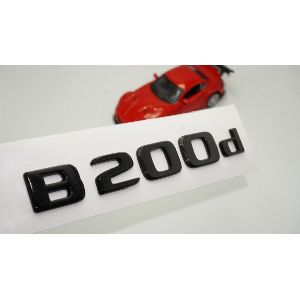 B 200d Bagaj Parlak Siyah ABS 3M 3D Yazı Logo