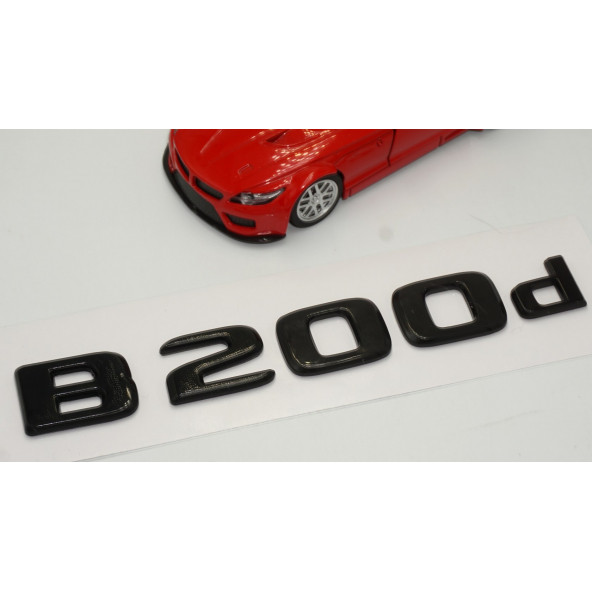 B 200d Bagaj Parlak Siyah ABS 3M 3D Yazı Logo - 3