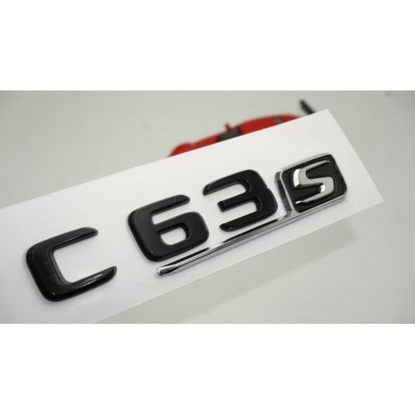 C 63S Bagaj Parlak Siyah ABS 3M 3D Yazı Logo