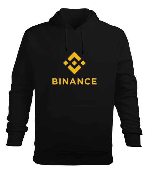 Binance v1 Black Erkek Kapüşonlu Hoodie Sweatshirt