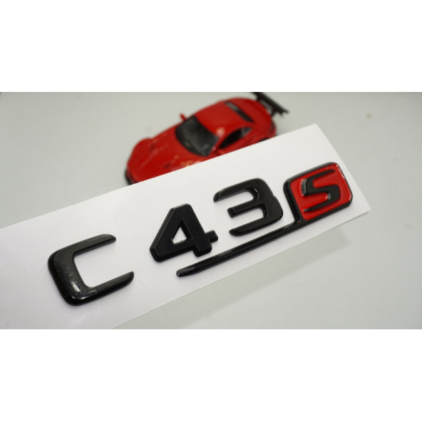 C 43S Bagaj Parlak Siyah ABS 3M 3D Yazı Logo