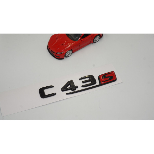 C 43S Bagaj Parlak Siyah ABS 3M 3D Yazı Logo - 2