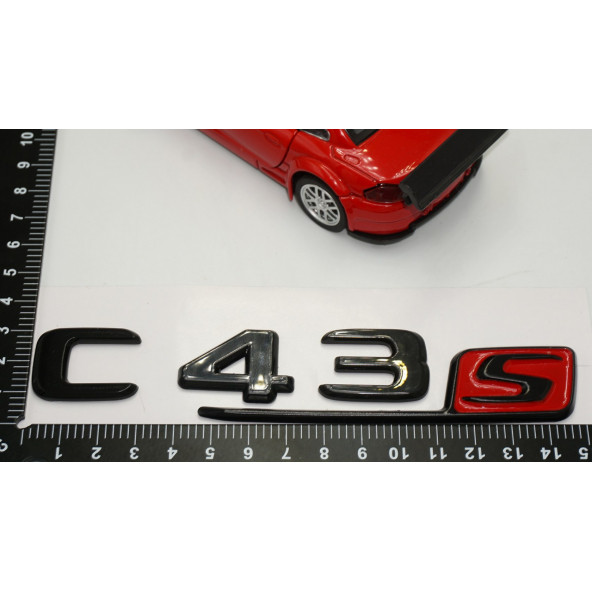 C 43S Bagaj Parlak Siyah ABS 3M 3D Yazı Logo - 5