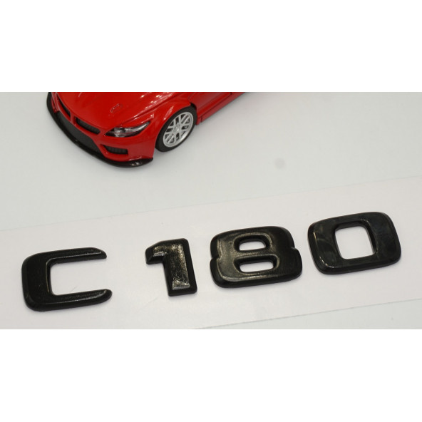 C 180 Bagaj Parlak Siyah ABS 3M 3D Yazı Logo - 3