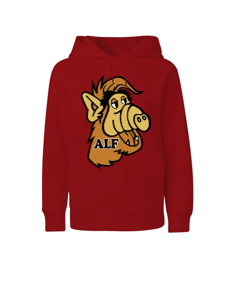 ALF baskılı erkek  Çocuk Unisex Hoodie  Kapüşonlu