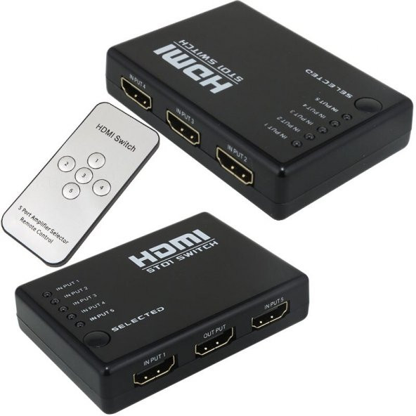 POWERMASTER PM-8342 5 GİRİŞ 1 ÇIKIŞ HDMI TOPLAYICI SWITCHER ADAPT