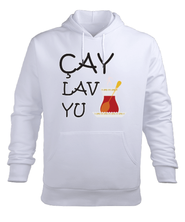 Cay love You Erkek Kapüşonlu Hoodie Sweatshirt